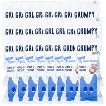 Grumpy Snacks Dry Roasted Chickpeas – Chocolate (24 Pack) 
