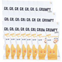 Grumpy Snacks Dry Roasted Chickpeas – Sea Salt (24 Pack) 