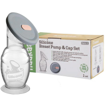 Haakaa Gen.2 Silicone Breast Pump 100ml with Suction Base & Cap Set 