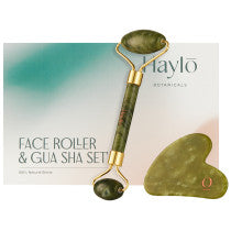 Haylo Botanicals Gua Sha And Roller Set Jade 