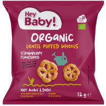 Hey Baby Strawberry Beetroot & Lentil Puffs 12g