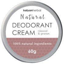Kalyan Herbal Natural Deodorant Cream Rosewood Geranium 60g
