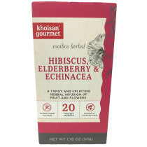 Khoisan Gourmet Rooibos Hibiscus Elderberry & Echinacea Infusion 20 Bags