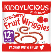 Kiddylicious Wriggles - Strawberry 12g