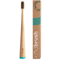 Kindbrush Adult Bamboo Toothbrush - Aqua Aqua