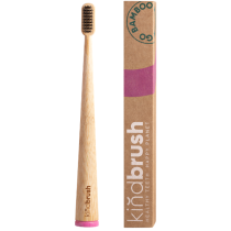 Kindbrush Adult Bamboo Toothbrush - Pink Pink