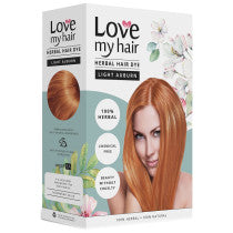 Love My Hair 100 Herbal Hair Dye Light Auburn 