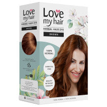Love My Hair 100% Herbal Hair Dye - Brown 