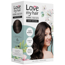 Love My Hair 100 Herbal Hair Dye Dark Brown 