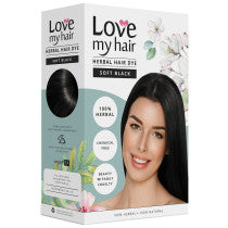 Love My Hair 100 Herbal Hair Dye Soft Black 