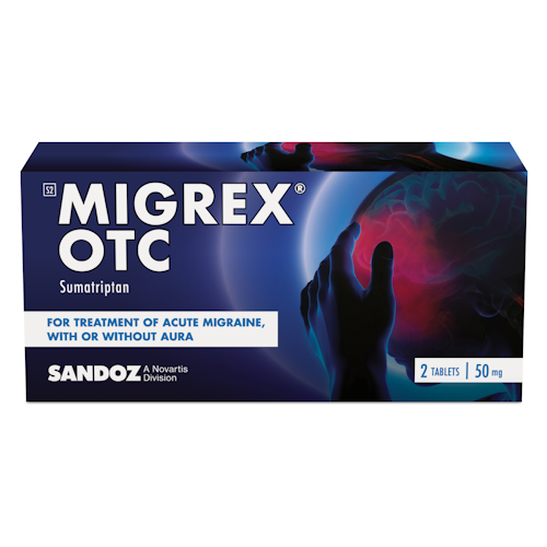 Migrex OTC 50mg 2's