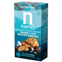 Nairn’s Biscuits Breaks Chunky Dark Chocolate Coconut 160g