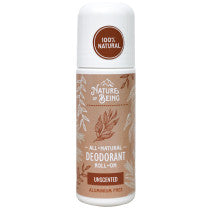 Nature of Being Unscented All Natural Deodorant Roll On 75ml
