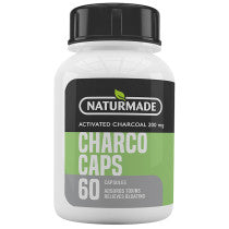 Naturmade Activated Charcoal Capsules 200mg 60