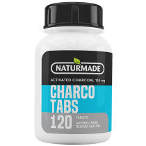 Naturmade Activated Charcoal Tablets 125mg 120