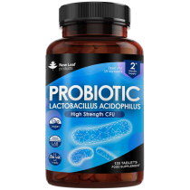 New Leaf High Strength CFU Probiotic 120 Tablets