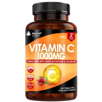 New Leaf High Strength Vitamin C + Rosehip 120 Tablets