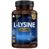 New Leaf L-Lysine Tablets 60 Day Supply