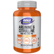 Now Foods Arginine & Citrulline 120 Capsules