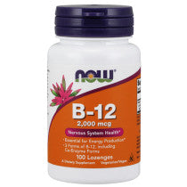 Now Foods B-12 2000mcg 100 Lozenges