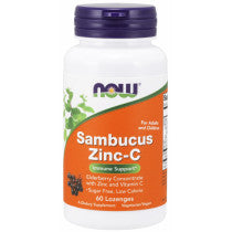 Now Foods Sambucus Zinc C 60 Lozenges