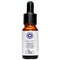Crown Chakra 100 Essential Oil Blend With Amethyst Gemstones 10ml