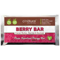 O Natural Raw Chocolate Bar Goji Berry Energy 40g