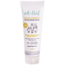 Oh-Lief Natural Body Sunscreen SPF30 Multiple Sizes