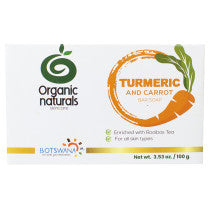Organic Naturals Turmeric & Carrot Bar Soap 100g 