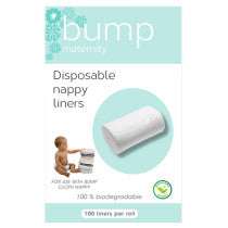 Bump Maternity Disposable Nappy Liners 100 Liners