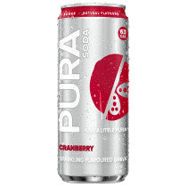 Pura Sparkling Soda - Cranberry 300ml