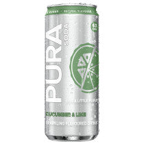 Pura Sparkling Soda - Cucumber & Lime 300ml