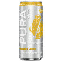 Pura Sparkling Soda - Ginger & Lemon 300ml