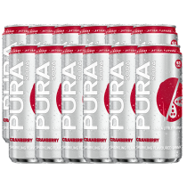 Pura Sparkling Soda - Cranberry x 12 