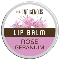 Pure Indigenous Rose Geranium Lip Balm 10g