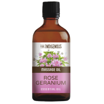 Pure Indigenous Rose GeraniuMassage Oil 100ml