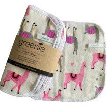 Greenie Unpaper Baby Wipes - Llama Party 8 Pack