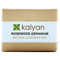 Kalyan Rosewood Geranium Natural Cleansing Bar Multiple Sizes