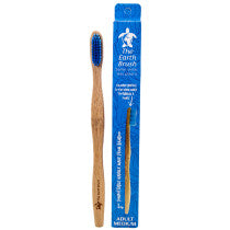 Earth Bamboo Toothbrush Adult Medium Blue Blue
