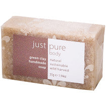 Just Pure Green Clay Soap Bar 55g
