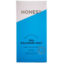 Honest Chocolate Slab 70% - Kalahari Salt 60g