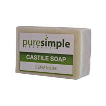 Pure Simple Geranium Castile Soap 100g