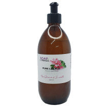 Pure Liquid Castile Soap Lavender Rose Geranium Glass 500ml