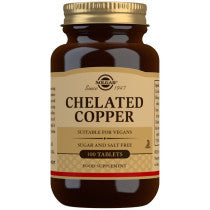 Solgar Chelated Copper Tablets 100 Tablets