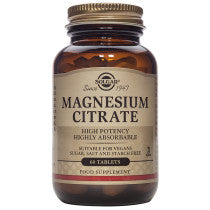 Solgar Magnesium Citrate Tabs 60s