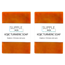 Supple Skin Kojic Turmeric Soap Bar - 2 Pack 100g