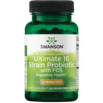 Swanson Dr. Stephen Langer’s Ultimate 16-Strain Probiotic with FOS (3.2 Billion CFU)