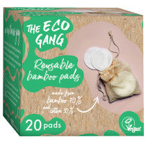 The Eco Gang Reusable Bamboo Pads 20 Pack