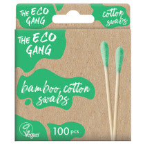 The Eco Gang Bamboo Cotton Swabs - Green 28g