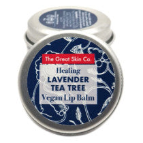 The Great Skin Co Vegan Lip Balm Healing Lavender Tea Tree 10g